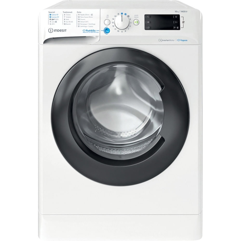 INDESIT BWE 101496X WKV IT LAVATRICE 10KG 1400 GIRI INVERTER VAPORE CLASSE A - BWE101496XWKVIT