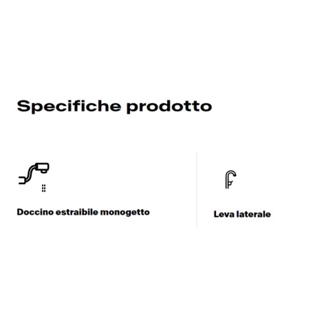 FRANKE 115.0626.081 MISCELATORE MONOCOMANDO CON DOCCETTA ESTRAIBILE COLORE BIANCO - PROMO