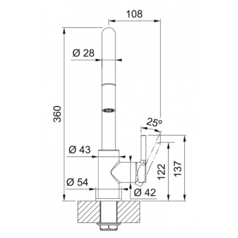 FRANKE 115.0626.083 MISCELATORE MONOCOMANDO CON...