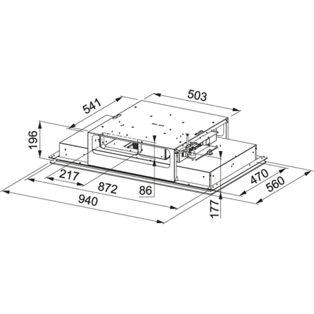 FRANKE FMYCF 906 WH 350.0518.554 CAPPA DA INCASSO A SOFFITO 90CM COLORE INOX