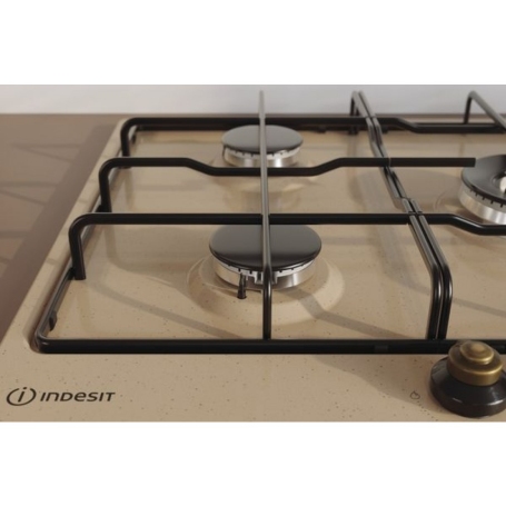 INDESIT TH 752 I AV PIANO COTTURA 75CM 5 FUOCHI GRIGLIE SMALTATE COLORE AVENA - TH752/IAV