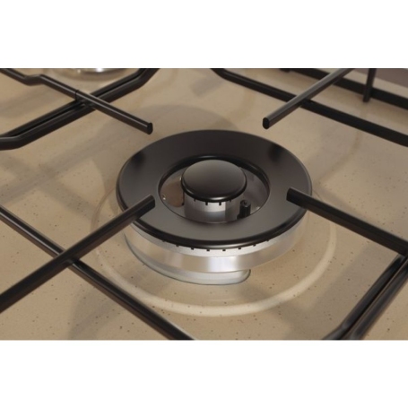 INDESIT TH 752 I AV PIANO COTTURA 75CM 5 FUOCHI GRIGLIE SMALTATE COLORE AVENA - TH752/IAV