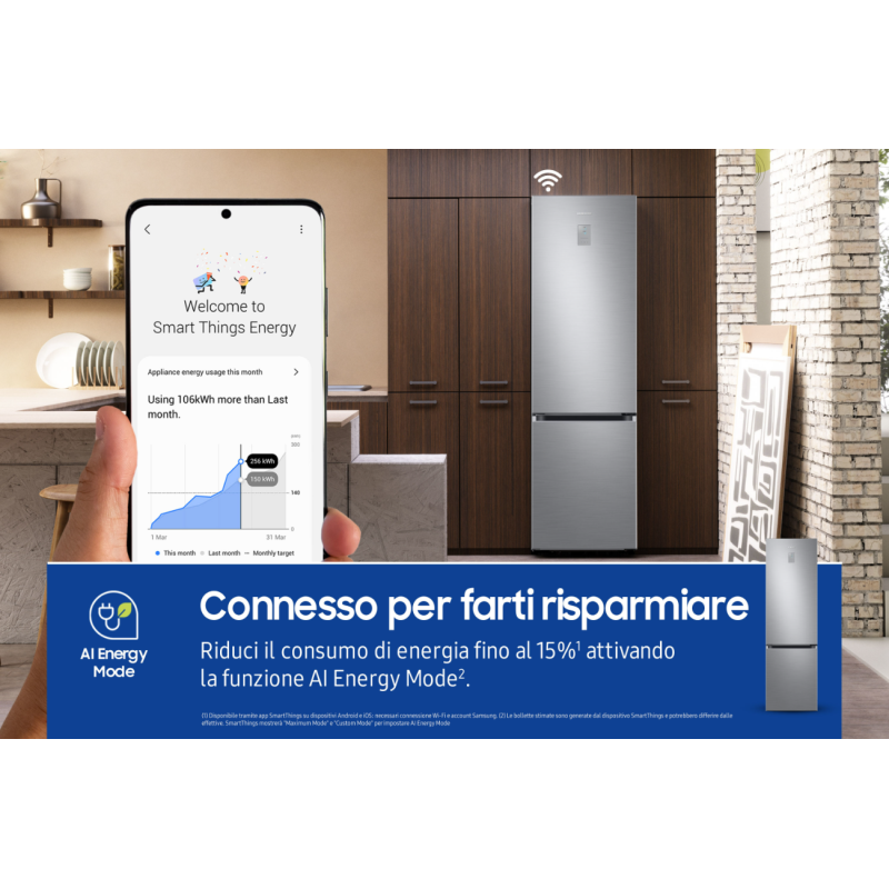 SAMSUNG RB38C676CS9 FRIGORIFERO COMBINATO...