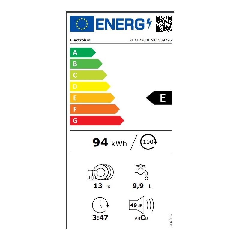ELECTROLUX KEAF7200L LAVASTOVIGLIE DA INCASSO A...