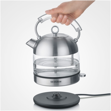 SEVERIN WK3454 BOLLITORE RETRO' 2400 WATT CAPACITA' 1.7 LT IN VETRO