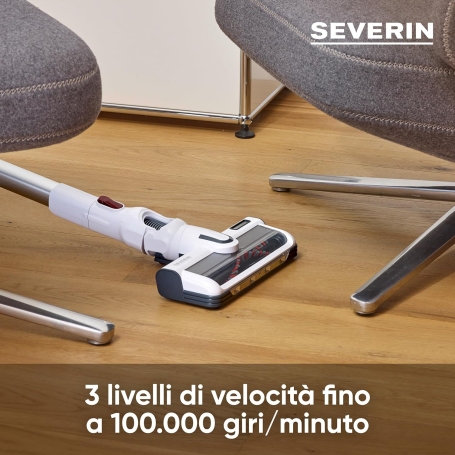 SEVERIN HV7166 SCOPA ELETTRICA 2 IN 1 SENZA FILO CON LUCE ANIMAL CARE