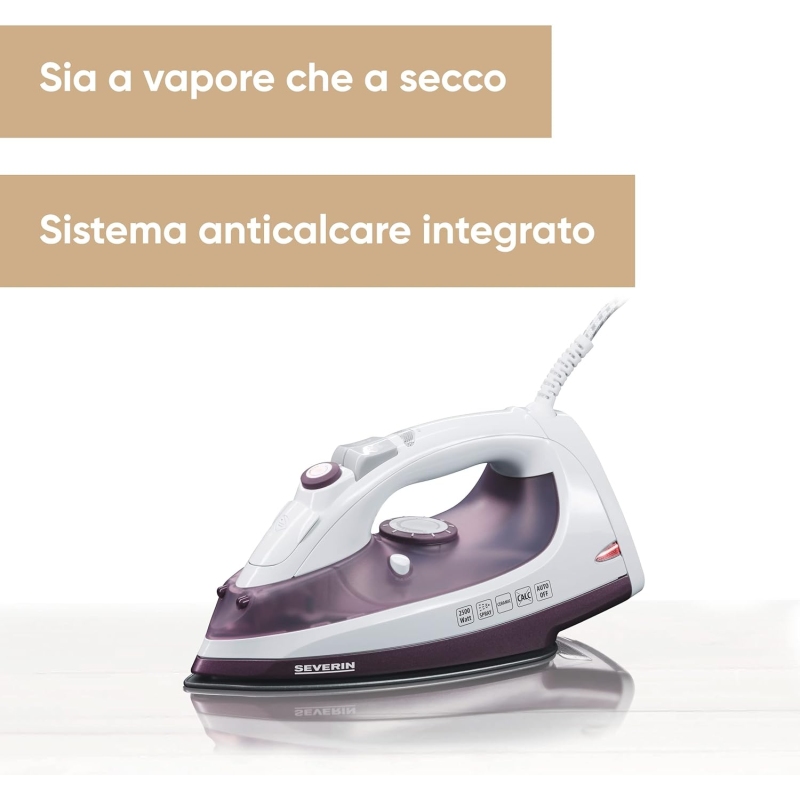SEVERIN BA3210 FERRO DA STIRO A VAPORE 2500...