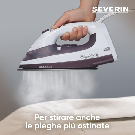 SEVERIN BA3210 FERRO DA STIRO A VAPORE 2500 WATT PIASTRA IN CERAMICA