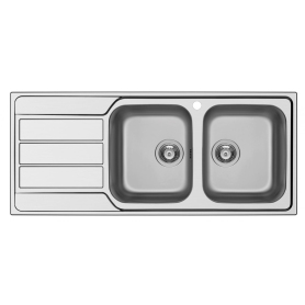 SCHOCK MASTD200DX LAVELLO 2 VASCHE + GOCCIOLATOIO A...