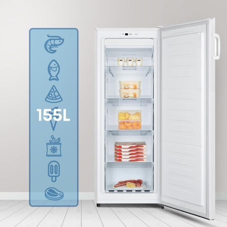 HISENSE FV191N4AW2 CONGELATORE VERTICALE LIBERA INSTALLAZIONE 155LT TOTAL NO FROST CLASSE E COLORE BIANCO