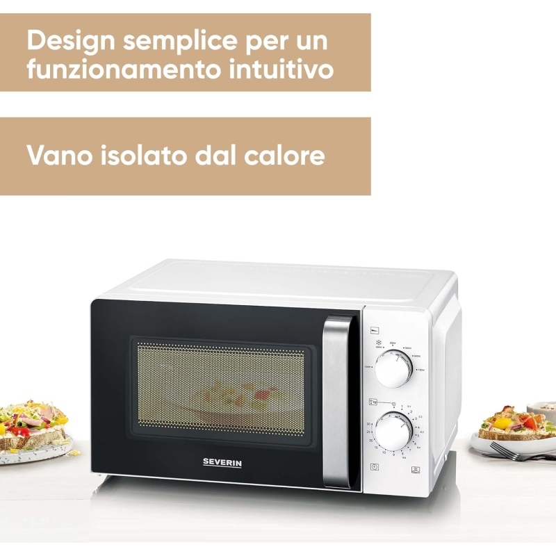 SEVERIN MW7885 FORNO A MICROONDE 17LT 700W BIANCO