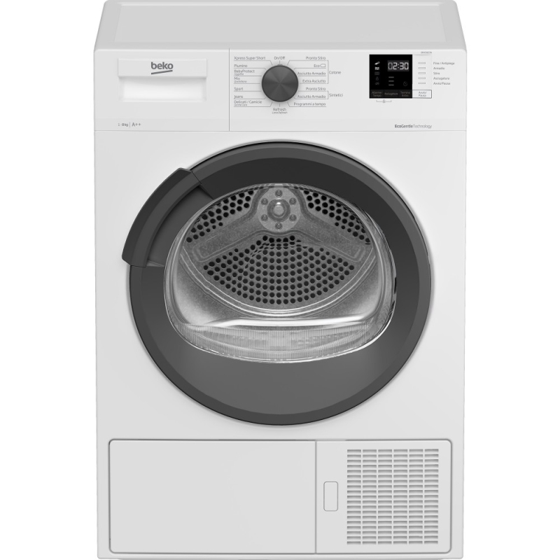 BEKO DRXS823A ASCIUGATRICE SLIM A POMPA DI CALORE 8 KG CLASSE A++