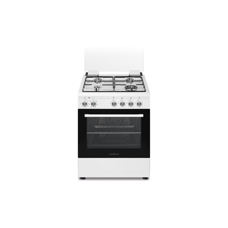 SCHAUB LORENZ SS461EW CUCINA A GAS 4 FUOCHI 60X60 FORNO ELETTRICO CLASSE A COLORE BIANCO