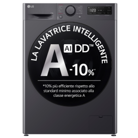 LG F4R5011TSMB LAVATRICE 11KG 1400 GIRI INVERTER AI DD...