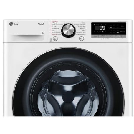 LG F2R7S09TSWC LAVATRICE SLIM 48CM AI-DD 9KG 1200 GIRI VAPORE INVERTER CLASSE A