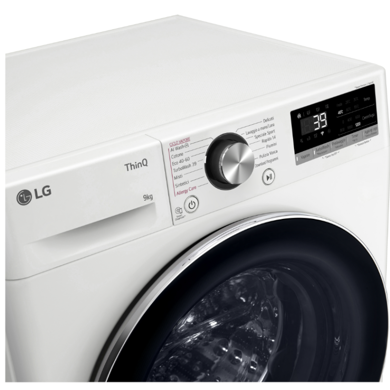 LG F2R7S09TSWC LAVATRICE SLIM 48CM AI-DD 9KG...