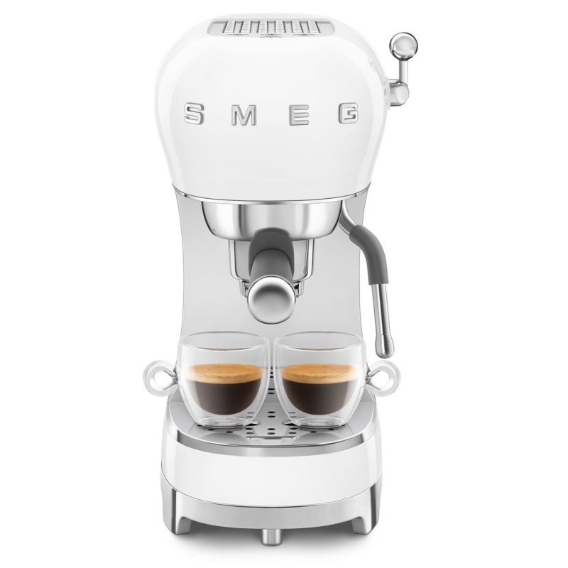 SMEG ECF02WHEU MACCHINA DA CAFFE' ESPRESSO MANUALE 50'S STYLE 1350W COLORE BIANCO - PROMO