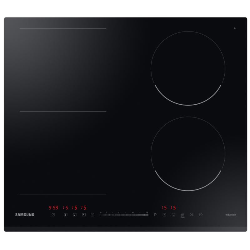 SAMSUNG NZ64R3747BK/UR PIANO COTTURA A INDUZIONE 60CM 4 ZONE COTTURA FLEX ZONE NERO