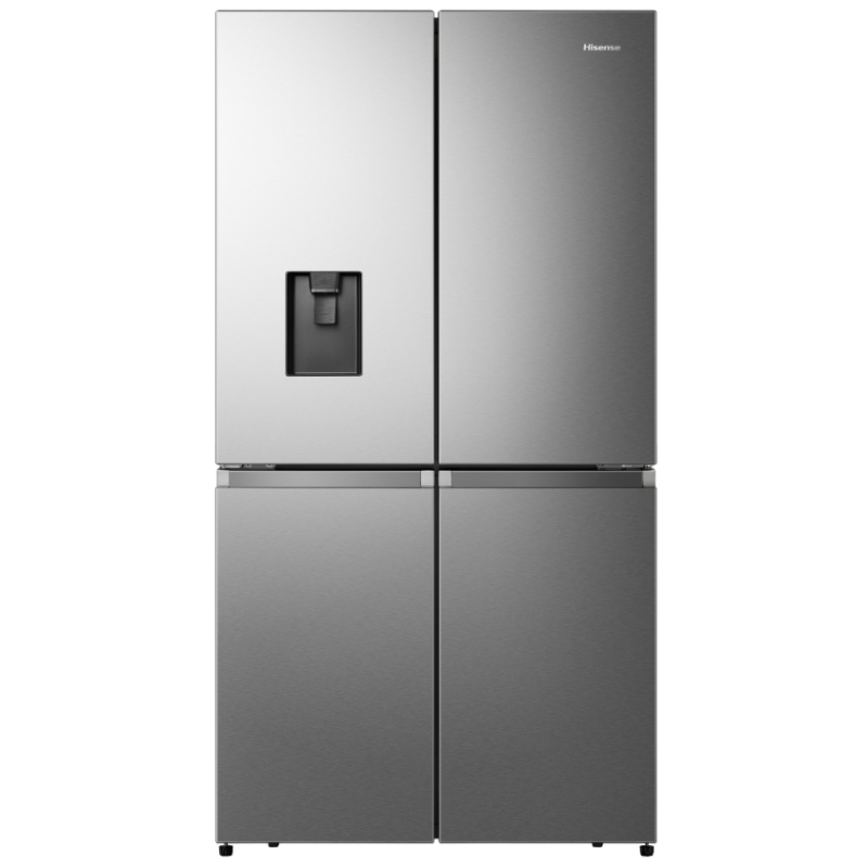 HISENSE RQ758N4SWSE FRIGORIFERO 4 PORTE DESIGN FLAT DOOR 606LT TOTAL NO FROST CLASSE E INOX