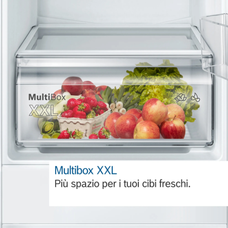 BOSCH KIN865SE0 FRIGORIFERO COMBINATO DA INCASSO NO FROST 260 LT CLASSE E