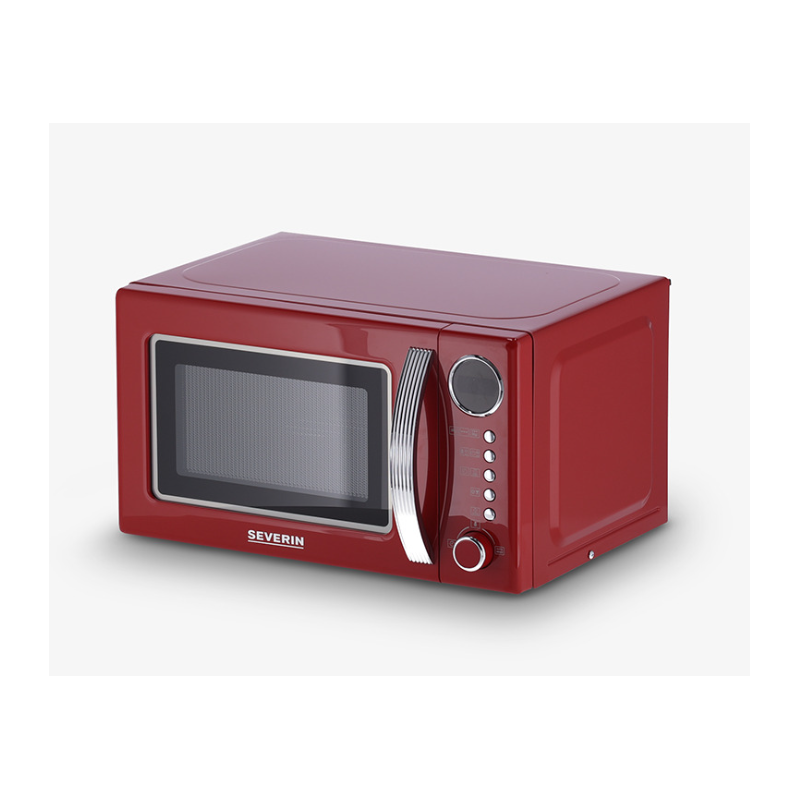 SEVERIN MW7893 FORNO A MICROONDE RETRO' 20LT CON GRILL ROSSO