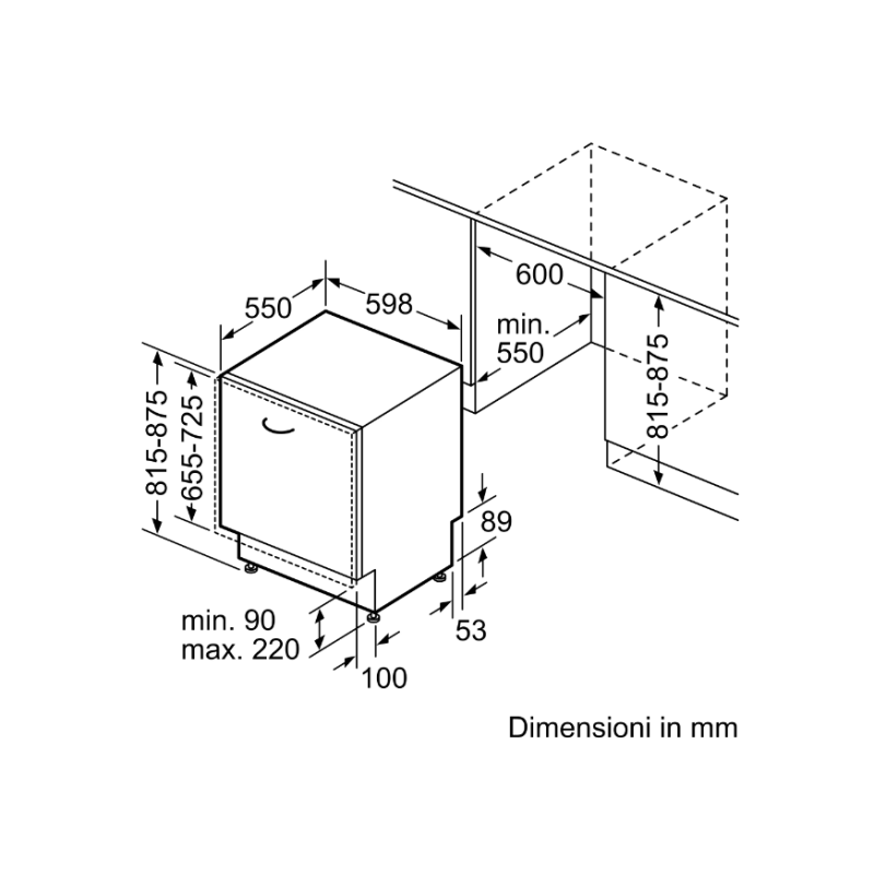 BOSCH SERIE 4 SMV4EVX01E LAVASTOVIGLIE DA...