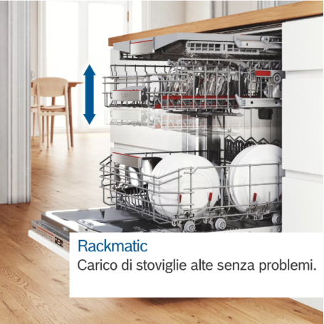 BOSCH SERIE 4 SMV4EVX01E LAVASTOVIGLIE DA INCASSO A SCOMPARSA TOTALE 14 COPERTI CLASSE C