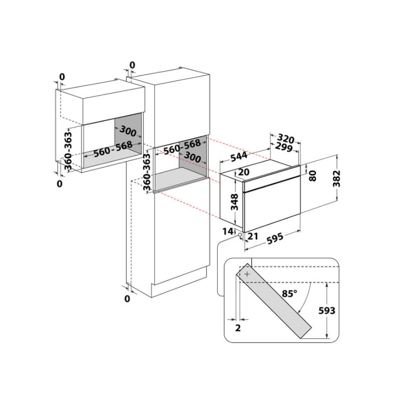 WHIRLPOOL W67 MN840 NB FORNO A MICROONDE DA...