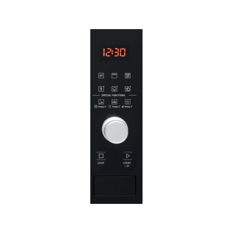 FORNO A MICROONDE DA INCASSO IN VETRO NERO/INOX HOTPOINT ARISTON MF20G ...