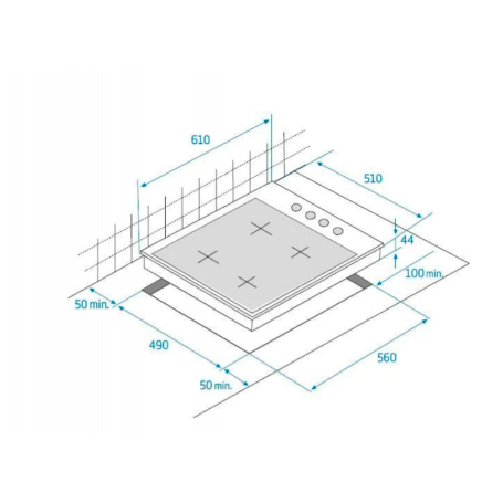 BEKO HIGG64123SB PIANO COTTURA 60CM 4 FUOCHI A GAS COLORE NERO