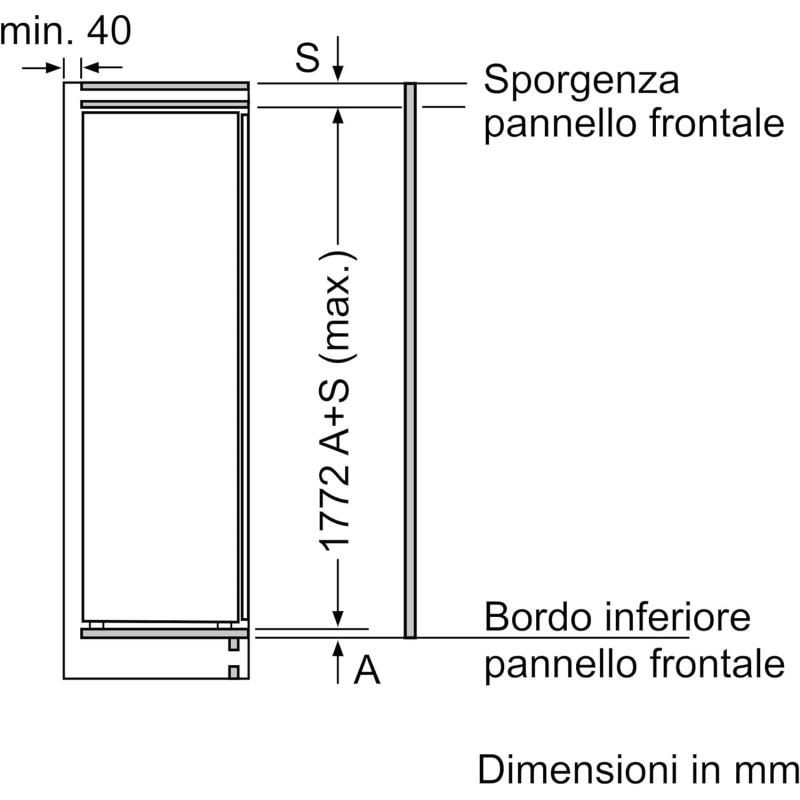 BOSCH KIR81NSE0 FRIGORIFERO MONOPORTA DA...