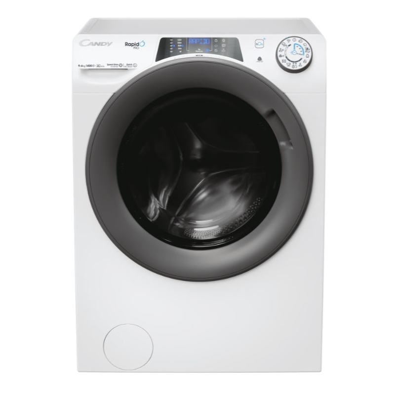 CANDY RAPIDO' PRO RPW 4966BWR8-S LAVASCIUGA 9/6 KG 1400 GIRI WIFI INVERTER CLASSE A/D - RPW4966BWR8