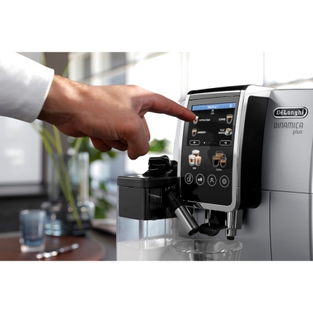 DE LONGHI DINAMICA PLUS ECAM380.85.SB MACCHINA DA CAFFÈ AUTOMATICA PER CAFFE' IN CHICCHI SERBATOIO 1,8 LT ARGENTO - ECAM38085SB