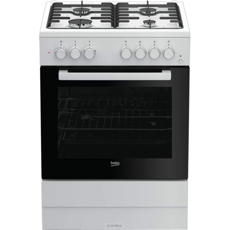 BEKO FSST62110DW CUCINA 60x60 4 FUOCHI A GAS FORNO ELETTRICO STATICO COLORE BIANCO