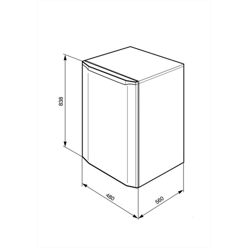 SMEG FS08FW FRIGORIFERO SOTTOTAVOLO 81LT...