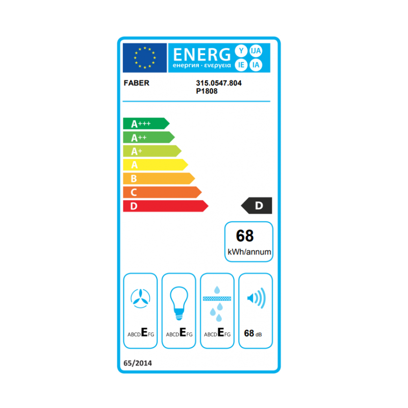 FABER 152 SRL LGX A60 CAPPA SOTTOPENSILE 60 CM...