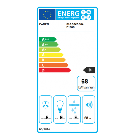FABER 152 SRL LGX A60 CAPPA SOTTOPENSILE 60 CM INOX - 315.0547.804