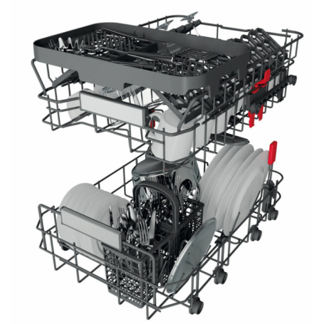 WHIRLPOOL WSFO 3T223 PC X LAVASTOVIGLIE SLIM 45CM LIBERA INSTALLAZIONE 10 COPERTI CLASSE E INOX - WSFO3T223PCX