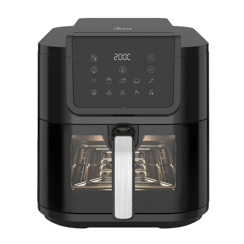 ARDES ARFRYA08LV FRIGGITRICE AD ARIA FRIGGISANA 8LT DISPLAY TOUCH COLORE NERO