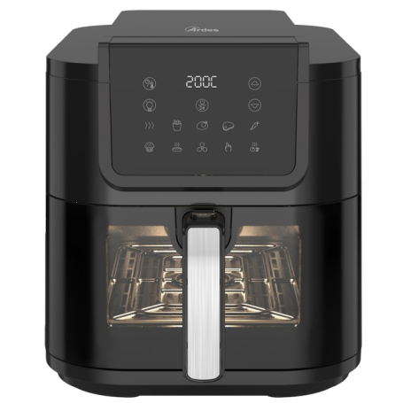 ARDES ARFRYA08LV FRIGGITRICE AD ARIA FRIGGISANA 8LT DISPLAY TOUCH COLORE NERO