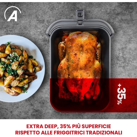 ARDES ARFRYA08LV FRIGGITRICE AD ARIA FRIGGISANA 8LT DISPLAY TOUCH COLORE NERO