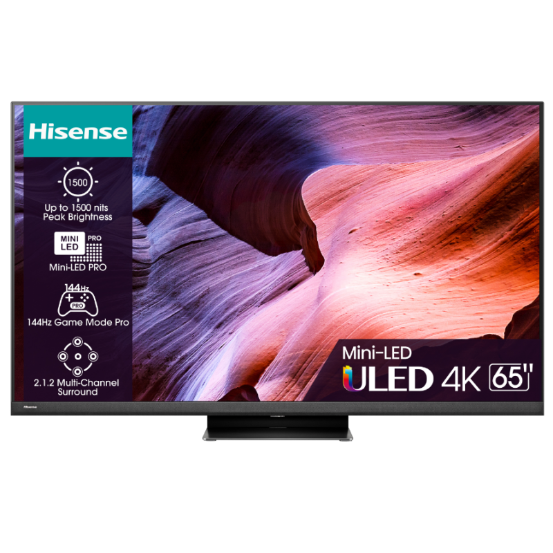 HISENSE 65U8KQ TV LED 65'' ULTRA HD 4K SMART TV DVBT2/S2/HEVC COLORE NERO