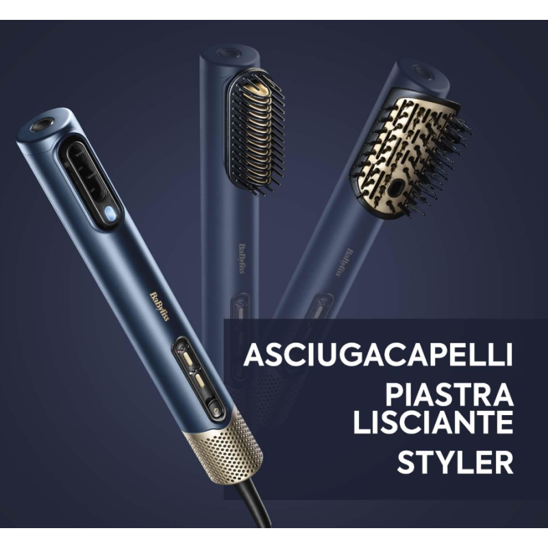 BABYLISS AS6550E AIR WAND ASCIUGACAPELLI 3 IN 1