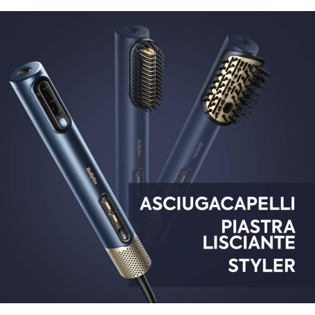 BABYLISS AS6550E AIR WAND ASCIUGACAPELLI 3 IN 1