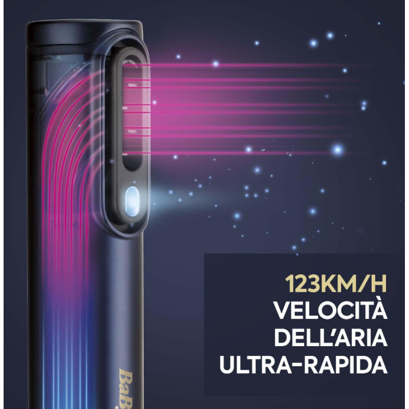 BABYLISS AS6550E AIR WAND ASCIUGACAPELLI 3 IN 1