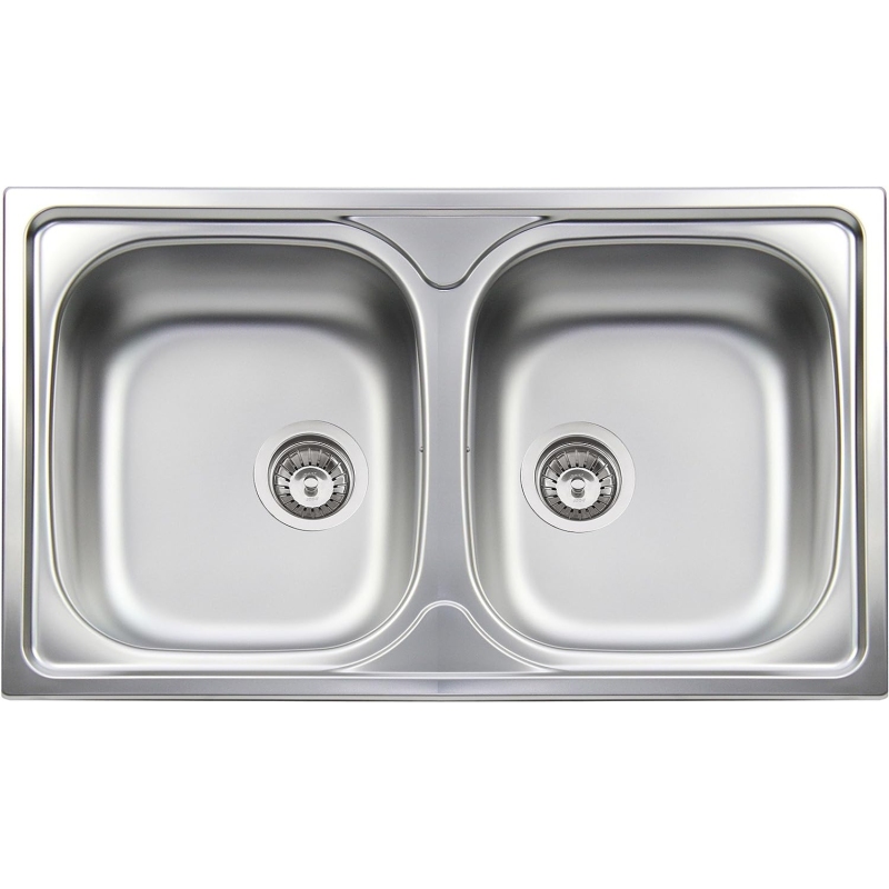 APELL TM862IPC LAVELLO 2 VASCHE 86x50CM INOX PRELUCIDO