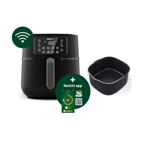 PHILIPS HD9285/93 FRIGGITRICE AD ARIA AIRFRYER XXL 7LT 2000W WIFI NERA