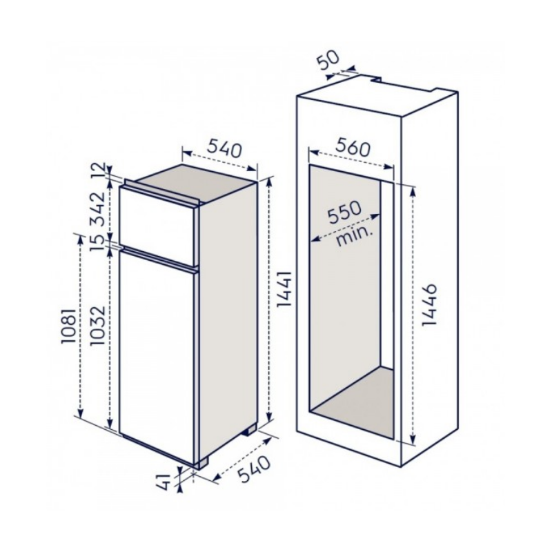 ELECTROLUX KTS5LE14S FRIGORIFERO DOPPIA PORTA...