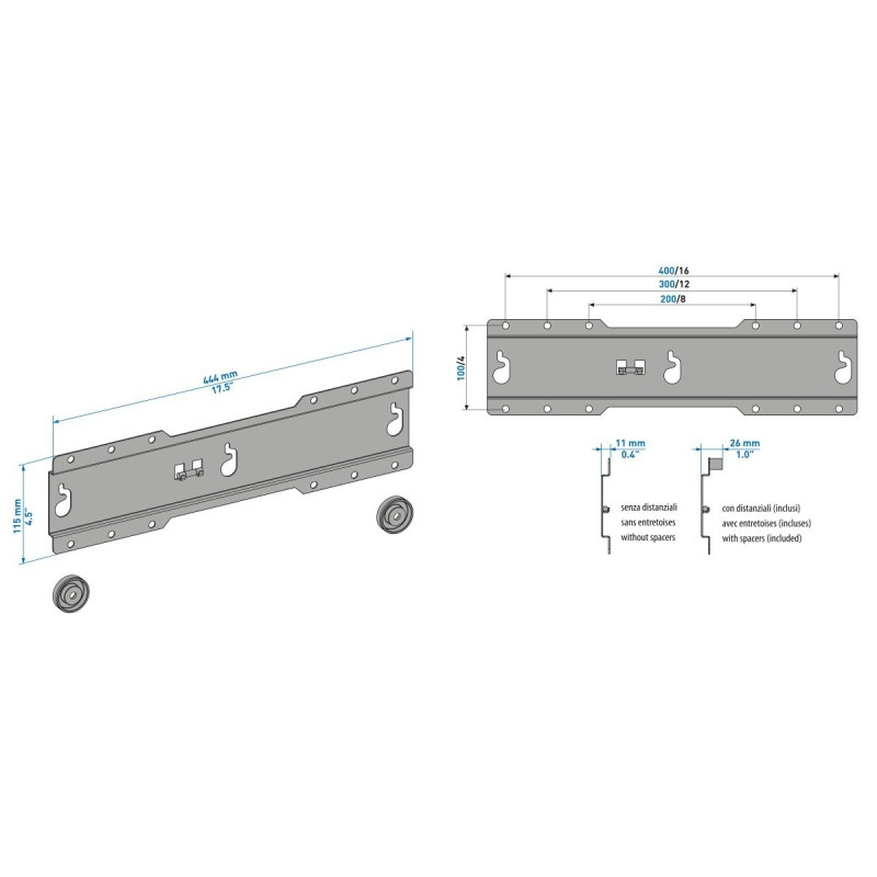 MELICONI ES400CME SUPPORTO TV UNIVERSALE DA...
