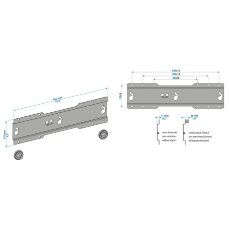 MELICONI ES400CME SUPPORTO TV UNIVERSALE DA 40'' A 50''